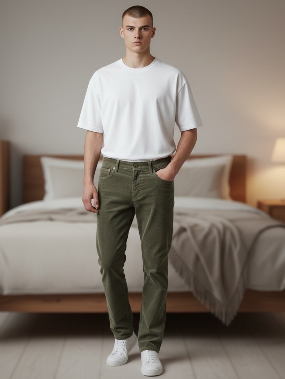 J. Crew Slim Straight Jeans in Olive Green 36x30